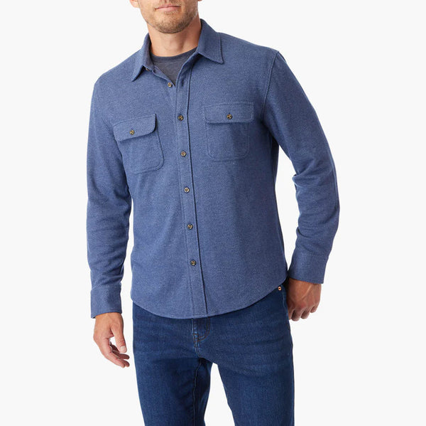 Fair Harbor - Dunewood Ultra-Stretch Flannel - Navy Twill – Union