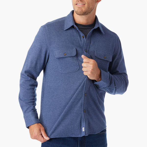 Fair Harbor - Dunewood Ultra-Stretch Flannel - Navy Twill – Union