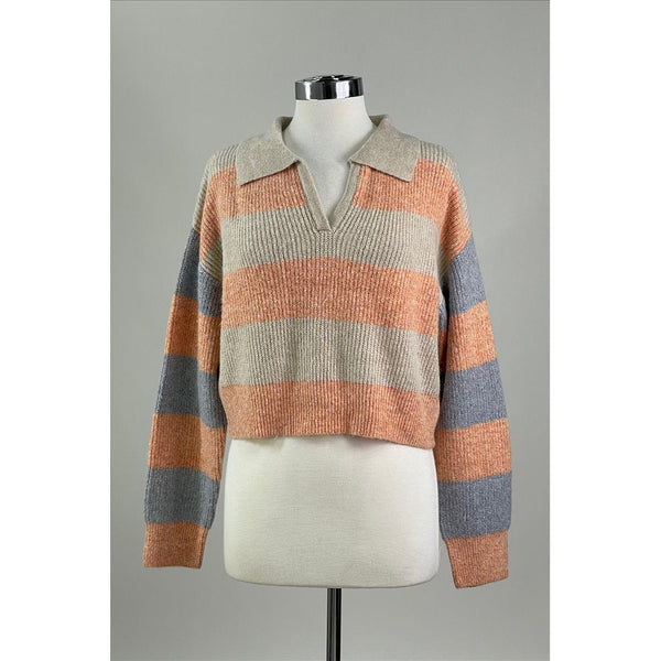 By Together - Dani Pullover Sweater - Coral