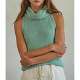 By Together - Salma Turtleneck Top - Granite Green