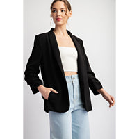 ee:some - Shawl Lapel Blazer - Black