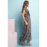 ee:some - Sleeveless Print Maxi Dress - Mint