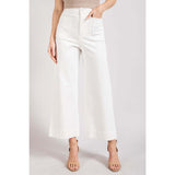 ee:some - Soft Washed Wide Leg Pants - Off White