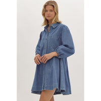 Entro - Denim Mini Dress - Denim