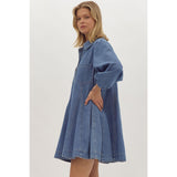 Entro - Denim Mini Dress - Denim