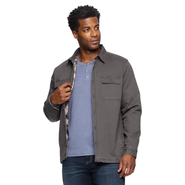 Flag & Anthem - Dunn Flannel-Lined Stretch Jacket - Charcoal