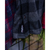 Flag & Anthem - Thatcher Long Sleeve Box Plaid Flannel - Black/Charcoal