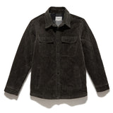 Flag & Anthem - Wilbur Quilted Flannel Lined Cord Jacket - Charcoal