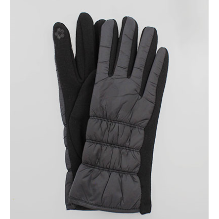 Padded Smart Touch Gloves - Black