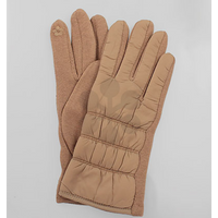 Padded Smart Touch Gloves - Taupe