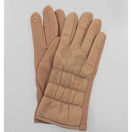 Padded Smart Touch Gloves - Taupe