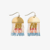 Ink+Alloy - Birdie Abstract Beaded Fringe Earrings - Amalfi