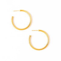 Ink + Alloy - Marianne Everyday Large Chunky Hoop Earrings - Brass