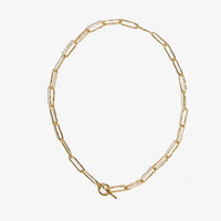 Ink + Alloy - Rachel Paperclip Chain Necklace - Gold