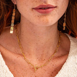 Ink + Alloy - Rachel Paperclip Chain Necklace - Gold