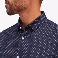 Mizzen + Main - Halyard Short Sleeve - Navy Dot