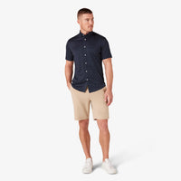 Mizzen + Main - Halyard Short Sleeve Dress Shirt - Navy Double Dot