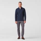 Mizzen + Main - KPI Quarter Zip - Navy Heather