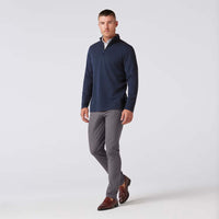 Mizzen + Main - KPI Quarter Zip - Navy Heather