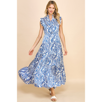 Pinch - Paisley Maxi Dress - Blue