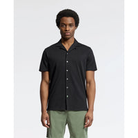 Psycho Bunny - Bryan Camp Collar Short Sleeve Shirt - Black