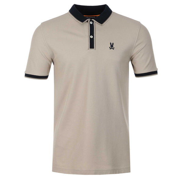 Psycho Bunny - Kent Pique Polo Shirt - Stone