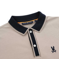 Psycho Bunny - Kent Pique Polo Shirt - Stone