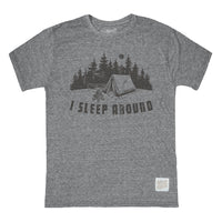 Retro Brand - I Sleep Around Tee - Streaky Grey