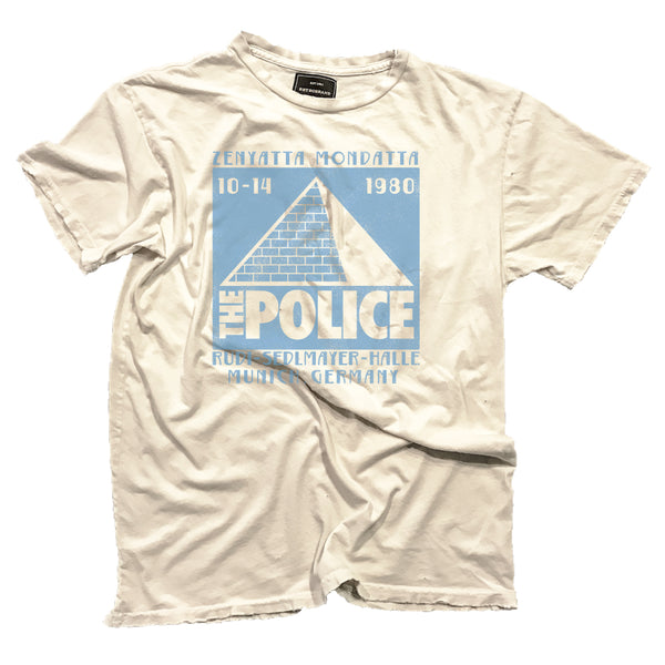 Retro Brand - The Police Tee - White