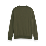 Scotch & Soda - Linen-Blend Crewneck Sweater - Classic Green