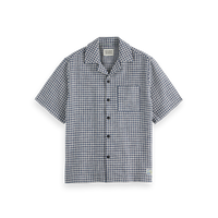 Scotch & Soda - Jacquard Relaxed Fit Short Sleeve - Blue Diamond