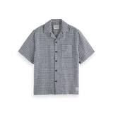 Scotch & Soda - Jacquard Relaxed Fit Short Sleeve - Blue Diamond