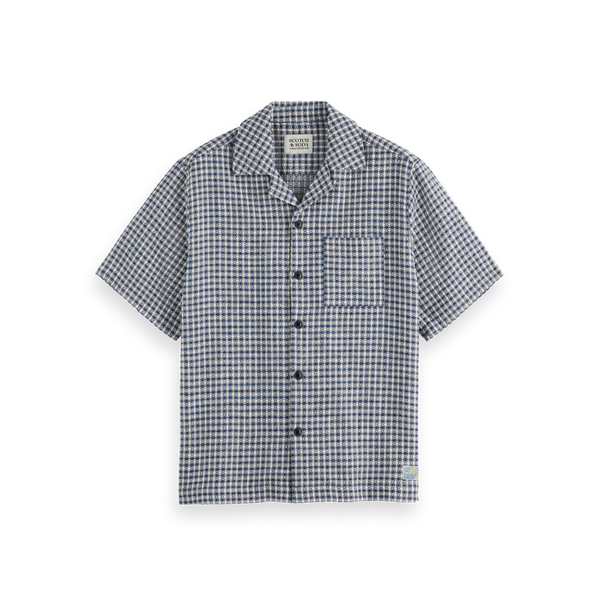 Scotch & Soda - Jacquard Relaxed Fit Short Sleeve - Blue Diamond