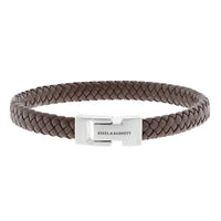 Steel & Barnett - Leather Bracelet Archie - Brown