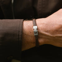 Steel & Barnett - Leather Bracelet Archie - Brown