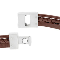 Steel & Barnett - Leather Bracelet Casual Cole - Peanut