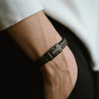 Steel & Barnett - Leather Bracelet Harrison - Black Edition