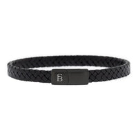 Steel & Barnett - Leather Bracelet Riley - Black Edition